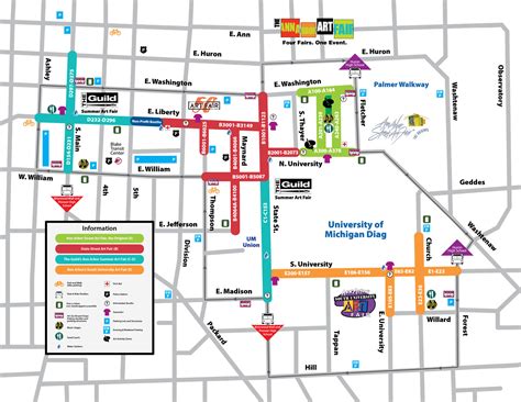 Ann Arbor Art Fair Map: Navigating Your Way Through The Largest Art Fair In The Midwest - Map Of ...