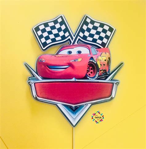 Lightning McQueen Cake Topper | Lightning mcqueen birthday cake, Cars ...