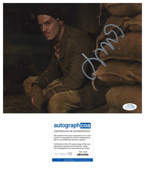 Andrew Scott 1917 Signed Autograph 8x10 Photo ACOA | Outlaw Hobbies Authentic Autographs