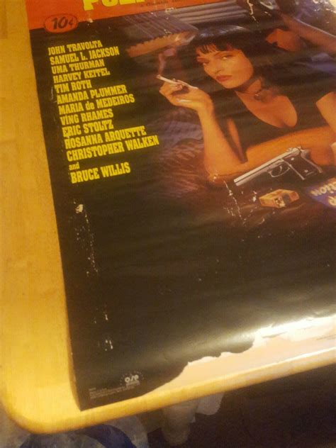 Pulp Fiction Poster. Uma Thurman Smoking. Promo. Unopened and Sealed. | #3887269268