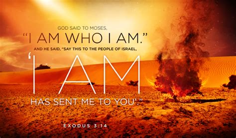 Bible Art Exodus 1-3 God said to Moses, “I AM WHO I AM.” And he said ...