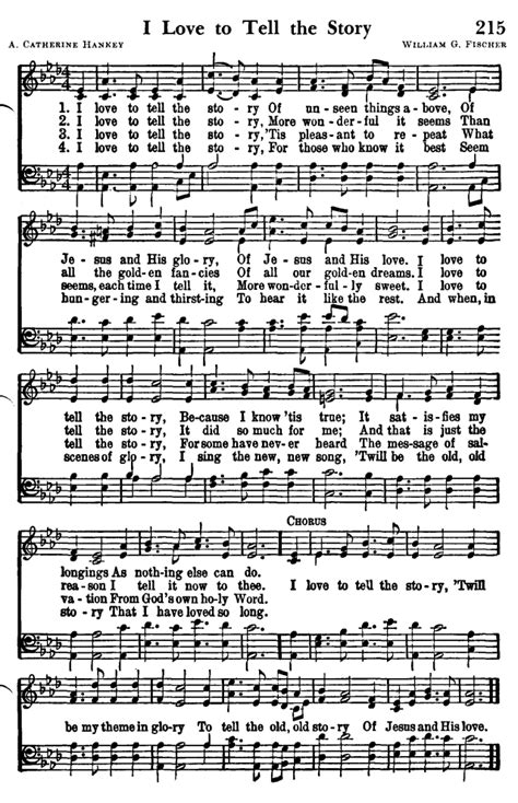 Favorite Hymns of Praise 215. I love to tell the story | Hymnary.org