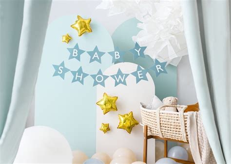 Pastel Blue Baby Shower Banner | Tara's Wonderworld