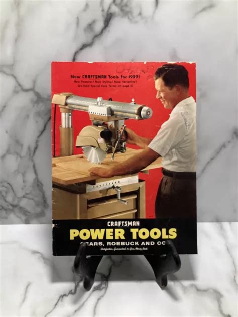 VINTAGE 1959 SEARS and Roebuck Craftsman Tools Catalog Power Tools Advertising $15.99 - PicClick