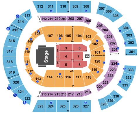 Bridgestone Arena Seating Chart - Nashville