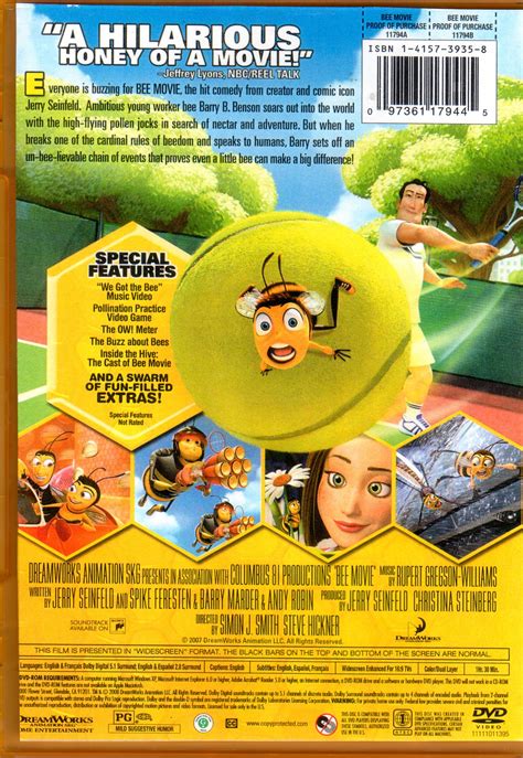 “BEE MOVIE” DVD: A DreamWorks’ animated with the voices of Jerry ...