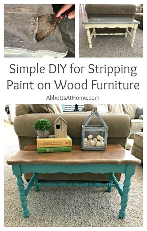 Stripping Paint from Wood Furniture - Easy DIY Steps | Stripping paint from wood, Painting wood ...