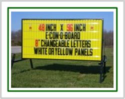 E-Con-O Board Portable Roadside Sign (48 inch x 96 inch Sign Face)