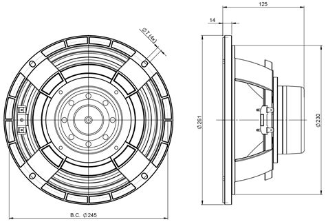 B&C Speaker 10MBX64 - 10" Mid Bass