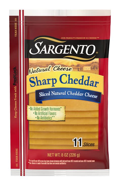 Sargento, Natural Sharp Cheddar Cheese, 8 Oz., 11 Count - Walmart.com