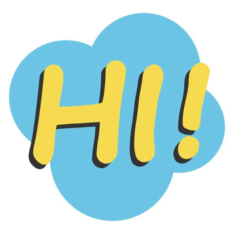 Hi Stickers - Free communications Stickers