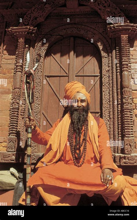 A yogi from North India. He is called Sadhu in Indian languages Stock ...