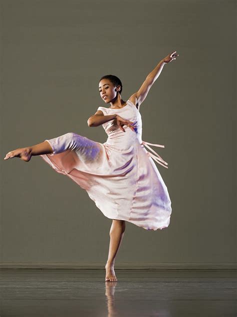 African Female Ballet Dancer Dancing by Erik Isakson