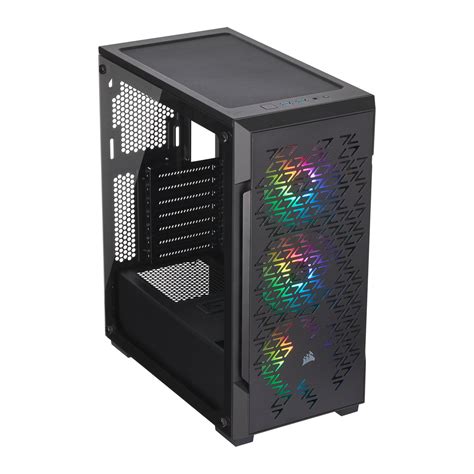 Corsair Black iCUE 220T Addressable RGB Airflow Midi PC Gaming Case ...