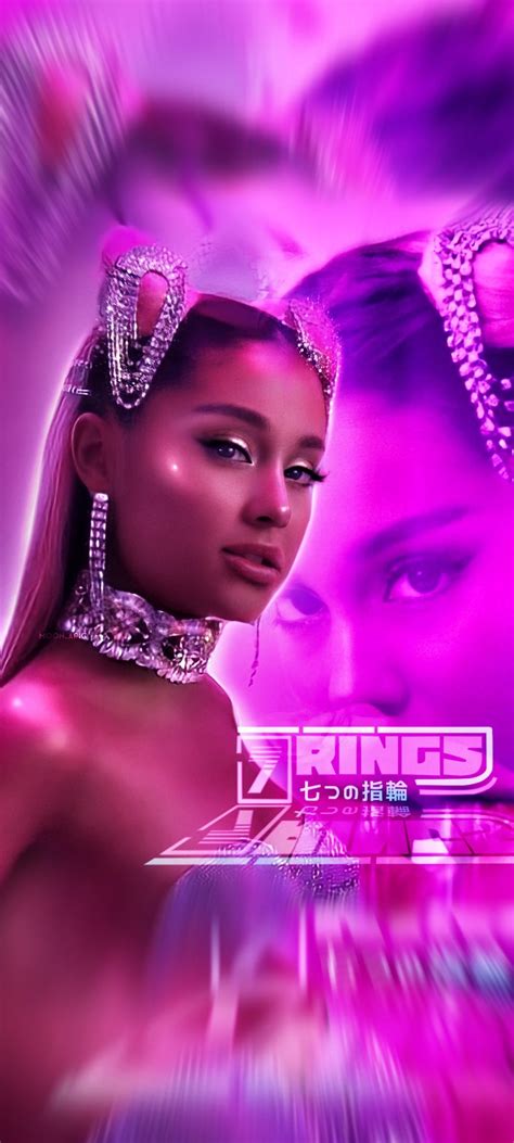 Ariana Grande "7 rings" edit wallpaper