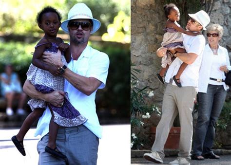 Photos of Brad Pitt With Zahara Jolie-Pitt In France | POPSUGAR Celebrity