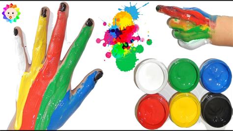 BABY Learn Colors With Paints for Children, Toddlers & Babies Learning Colors Kids Fun finger ...