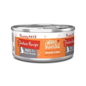 WholeHearted Grain Free Wet Cat Food Chicken Recipe Pate Senior Formula Ages 7+ | Review ...