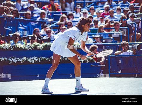 Gabriela Sabatini (ARG) winner of the Women's singles Championship at ...