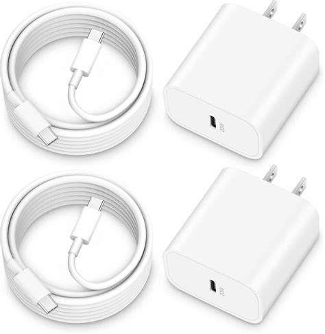 Amazon.com: iPhone 15/15 Pro Max Charger, 2-Pack 20W Type C Fast Wall ...