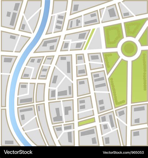 Background of city map Royalty Free Vector Image