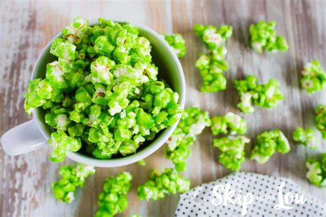 Delicious Green Colored Popcorn St Patrick's Day | Skip To My Lou