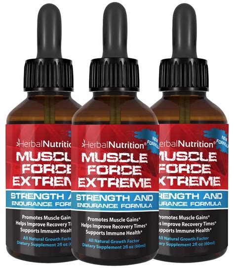 Buy Muscle Force Extreme 3 Bottle Pack 345mg Proprietary Formula Our Strongest Strength and ...