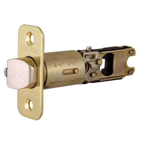 Design House Polished Brass 2-Way Adjustable Entry Latch in the Door Latch Bolts department at ...