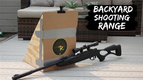 Backyard Shooting Range (Air/Pellet Rifle Gun). DIY, How To - YouTube