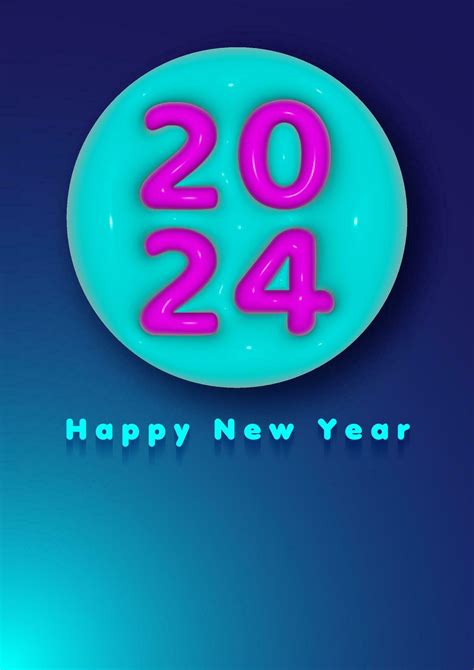 Colorful Neon 2024 Logo Text For Header Calendar Vect - vrogue.co