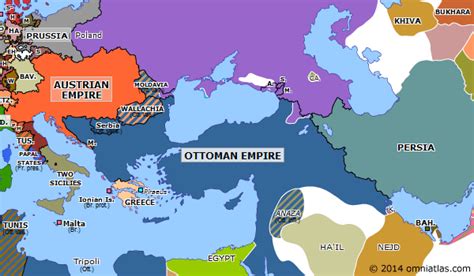 End of the Crimean War | Historical Atlas of Europe (30 March 1856) | Omniatlas