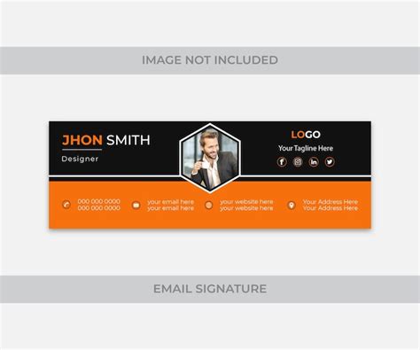 Premium Vector | Email signature template design