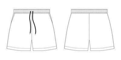 Printable Blank Shorts Template Png - Templates Printable Free