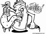 Graffiti Printable Coloring Page  Free Pages sketch template