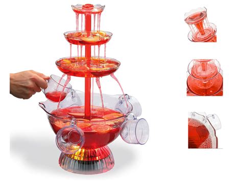 Illuminated Electric Punch Bowl Party Cocktail Fountain | eBay