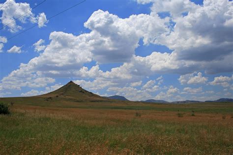 Landscape With Hill And Clouds Free Stock Photo - Public Domain Pictures