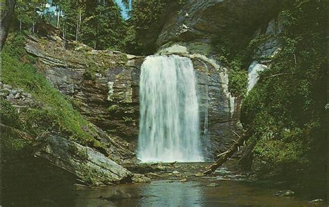 Vintage Travel Postcards: North Carolina Waterfalls