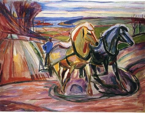 Spring Plowing - Edvard Munch - WikiArt.org - encyclopedia of visual arts