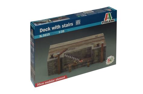 Dock with Stairs -- Plastic Model Diorama Kit -- 1/35 Scale -- #555615 ...