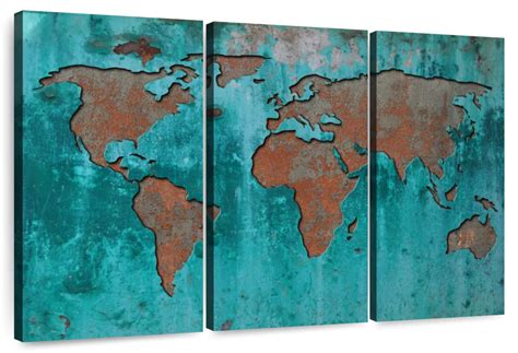 Impression World Map Wall Art | Photography