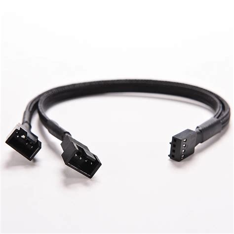 1PC 4 Pin PWM Splitter Cable 4Pin PWM Female To 3/4 Pin PWM Adapter ...