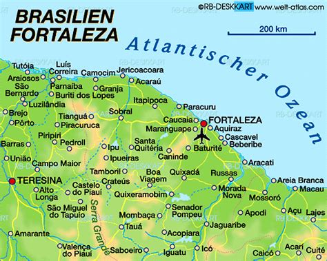 Fortaleza Map - Brazil