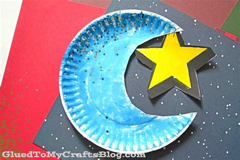 Paper Plate Moon & Star