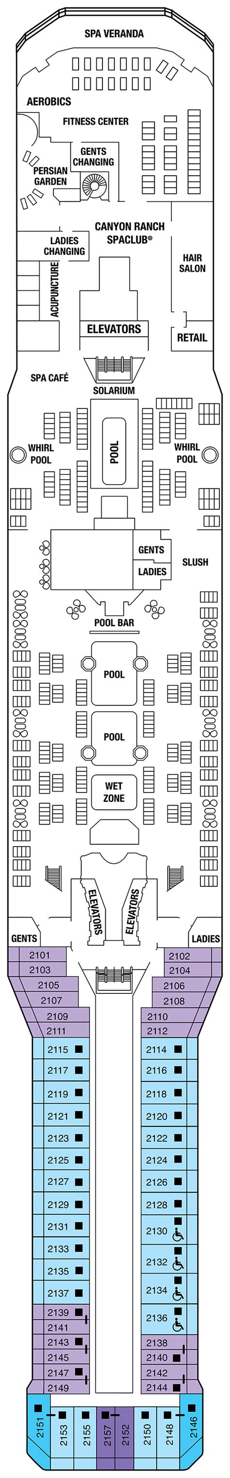 Celebrity Equinox Deck Plans | CruiseInd