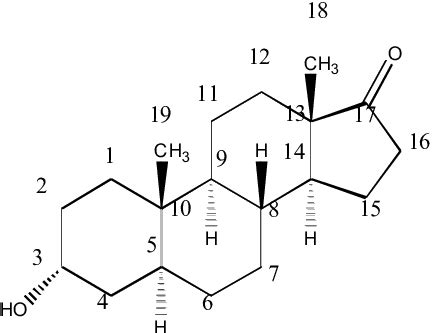 Androstenedione skeleton (co-crystallized with Aromatase). | Download ...