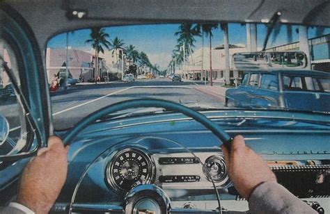 1950s vintage CHEVROLET interior color photo automobile Classic car by Christian Montone, via ...