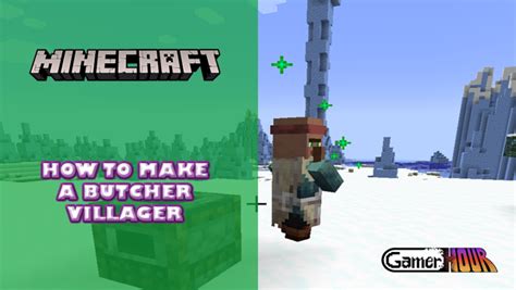 Minecraft: How to Make a Butcher Villager - GamerHour