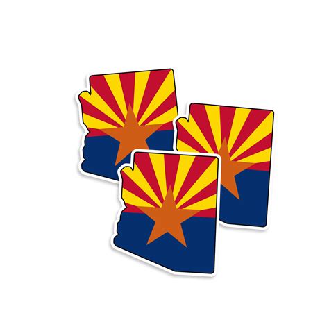 Arizona State Flag Mini Sticker