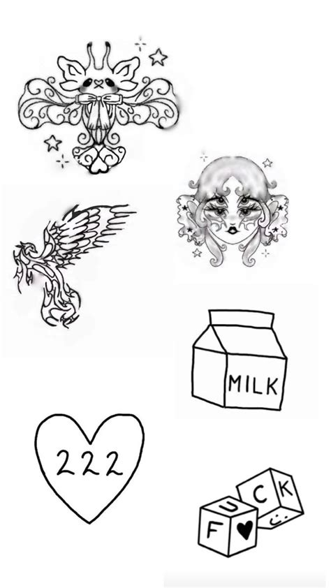 melanie martinez tattoos | Melanie martinez drawings, Cute tiny tattoos ...