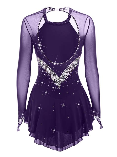 Figure Skating Dress Women's Girls' Ice Skating Dress Black White ...